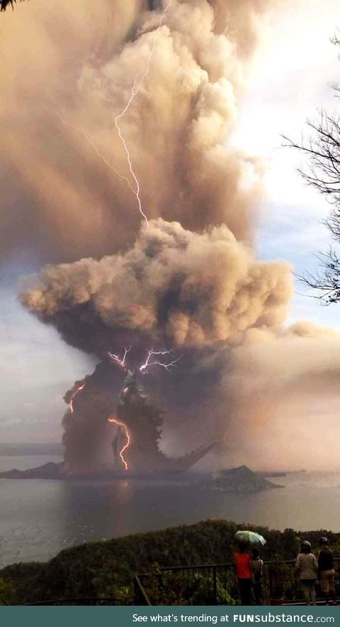 Seen somewhere near the Philippine eruption