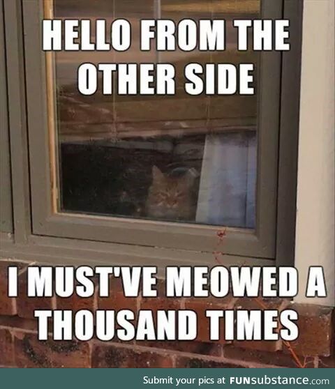 Hello from the other side