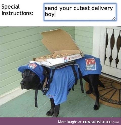 I am the delivery boy