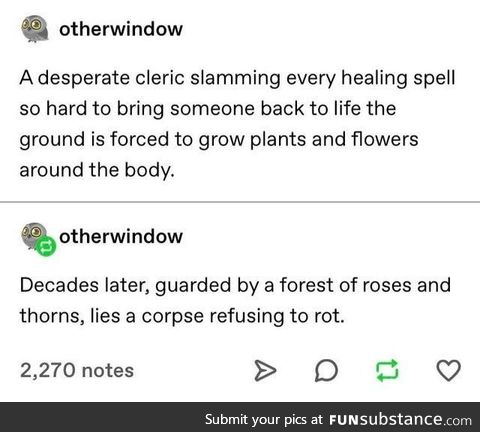 A Desperate Cleric Casts Spells On A Corpse