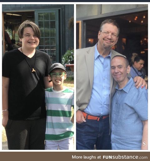 Gilbert Gottfried's son and Penn Jillette's son are friends. Guess which one is which