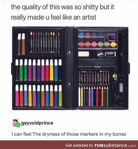 Me: Shitty artist