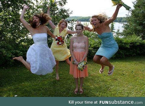 She said we weren’t going to do a jumping photo!