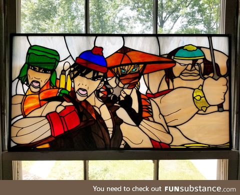 South Park stained glass