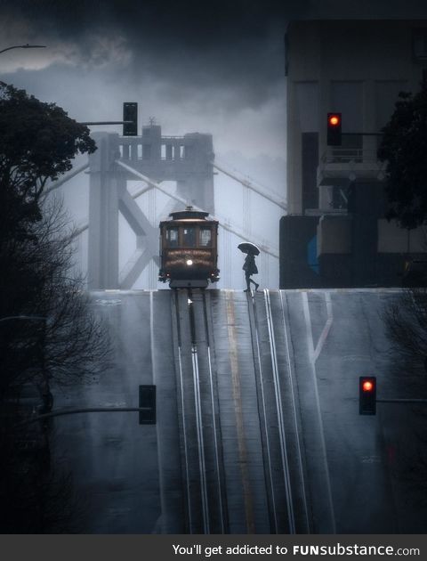 San Francisco in the rain! Photo credit ig @mindz.Eye