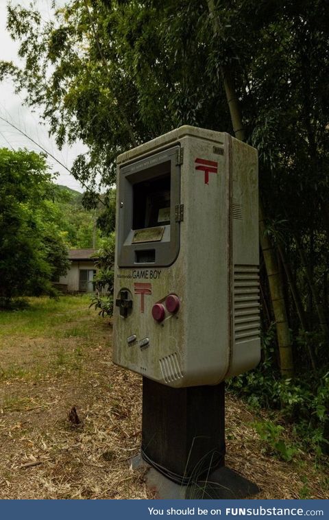 Game boy mailbox from shikoku, japan
