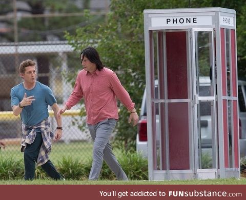 Keanu Reeves Reunites with Alex Winter on Set of Bill and Ted 3