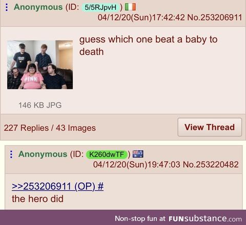 Anon is good with kids