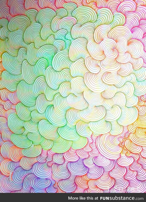 I recently found a gel pen at a dollar store that gradually changes color as you use it