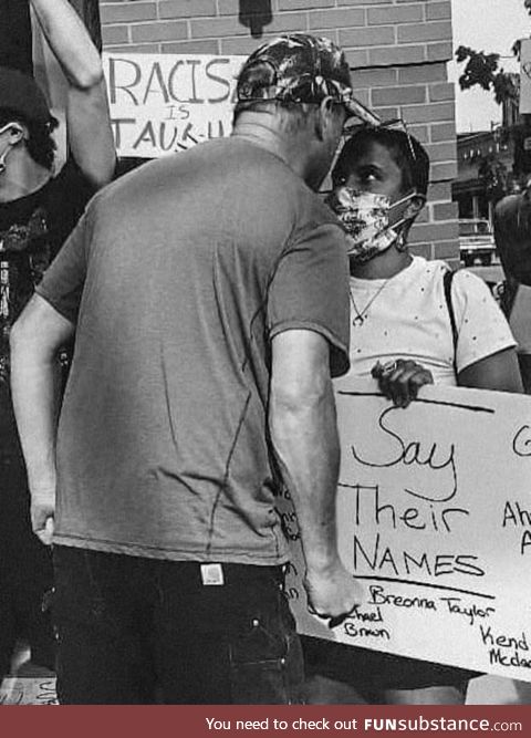 This young lady, standing her ground