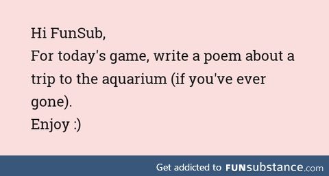 Fishy Fun Day #58: Poem Game Edition