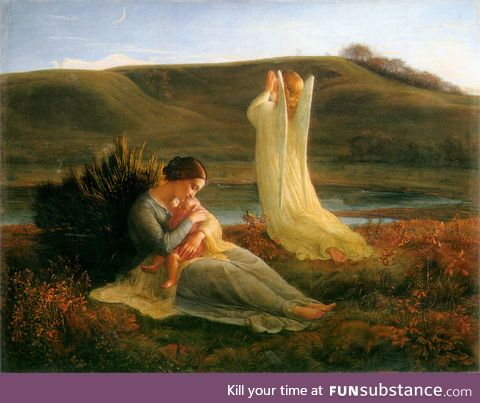 L’Ange et la Mère by Louis Janmot