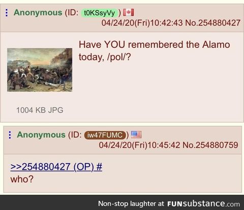 Anon forgets