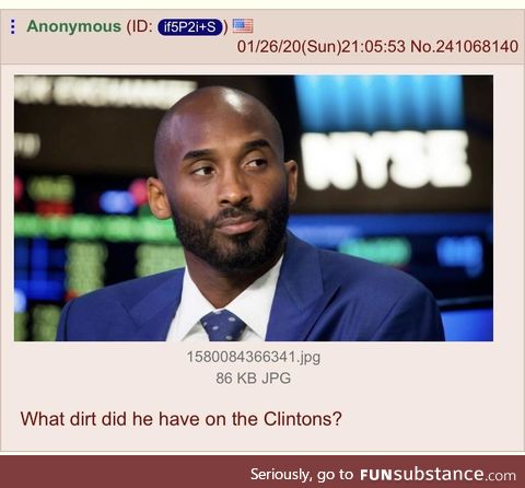 Anon Mourns for Kobe