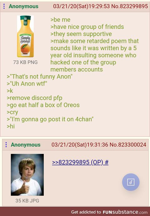 Anon has friends