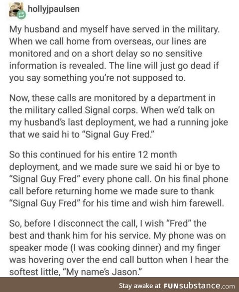 "signal guy fred"