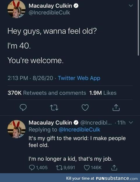 I bet he's home alone ..