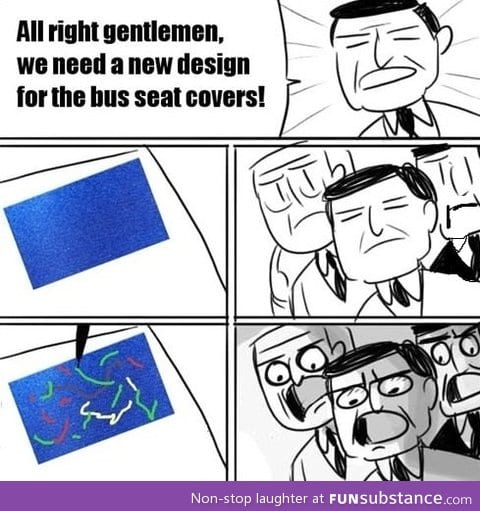 New bus seat covers