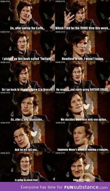 Matt Smith on twilight