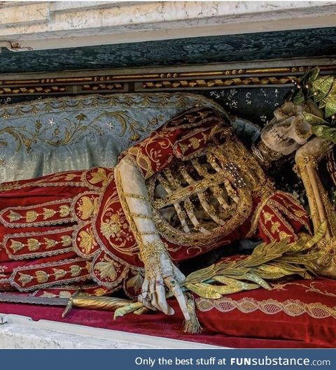 Legend has it he died waiting on his wife to get ready to leave for their date night