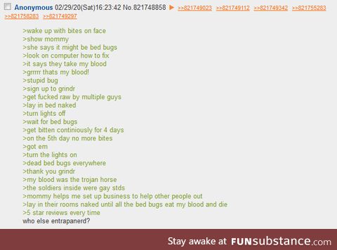 Gay bug blood