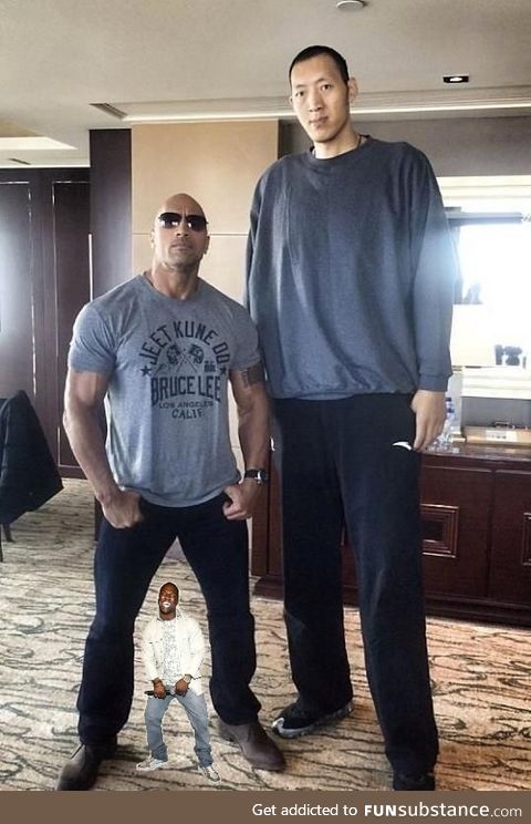 Had to add Kevin Hart for scale