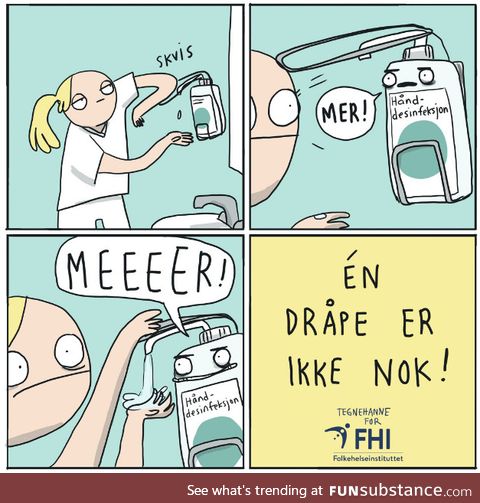 The Norwegian Institute of Public Health's "One Drop is Not Enough" poster is something