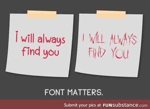 Font matters ????