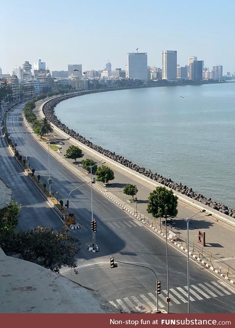 When 1.4 billion Indians isolated themselves. Mumbai, India