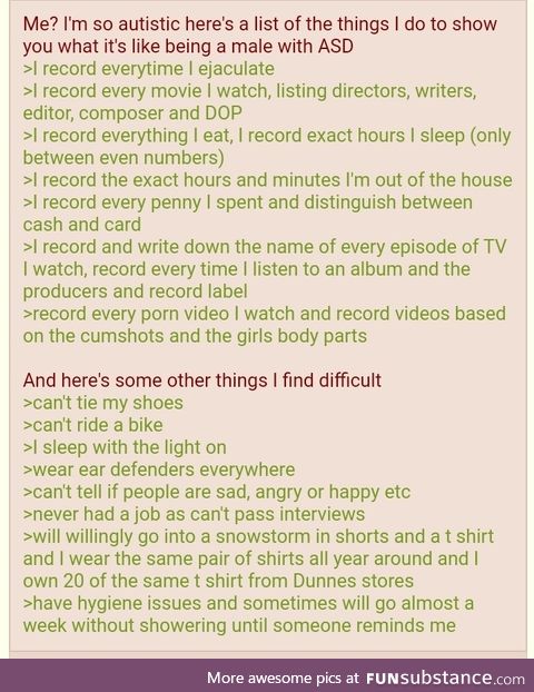 Anon is autistic