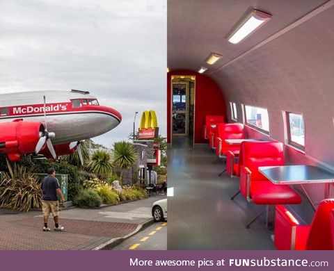 McDonald’s' in New Zealand are in old airplanes