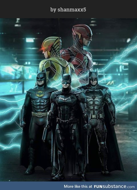 The Flash-Bat-Verse fan art