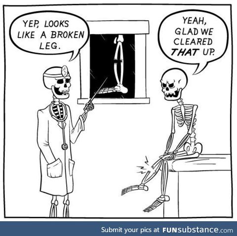 Skeleton joke! I think I'm doing this right