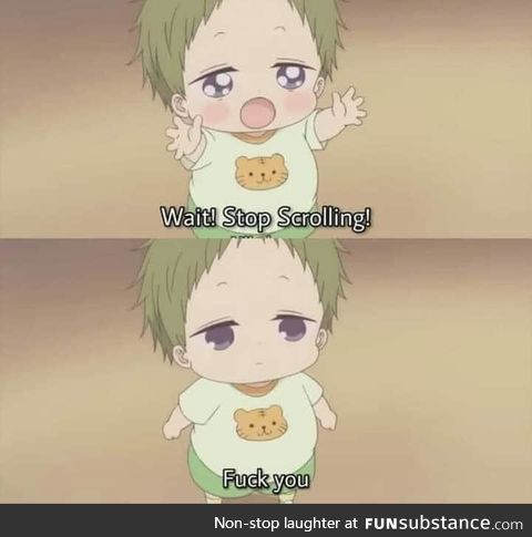 Stop scrolling