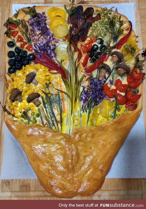 Spring focaccia bread I made