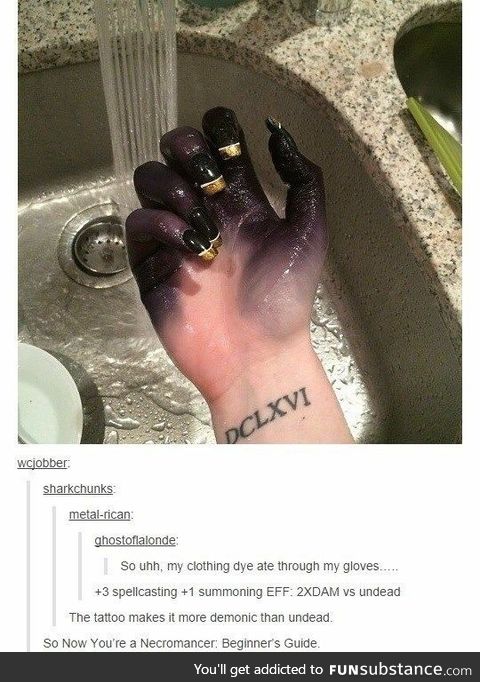 Necromancy lies in the dye of the beholder