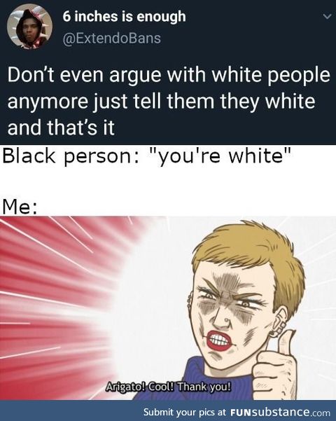Arigato gozaimasu brack person