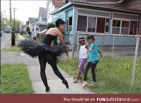Representation matters: A ballerina took to the streets of my home town to show young
