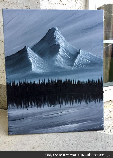 I painted a mountain