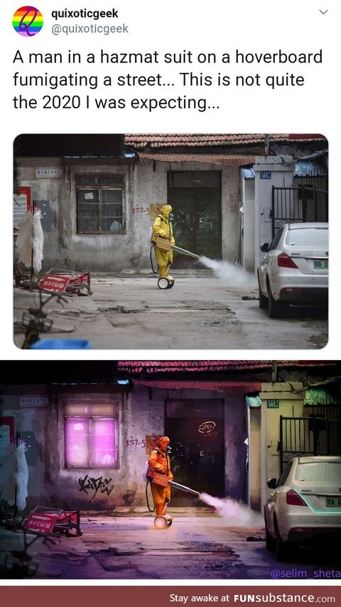Cyberpunk dystopia