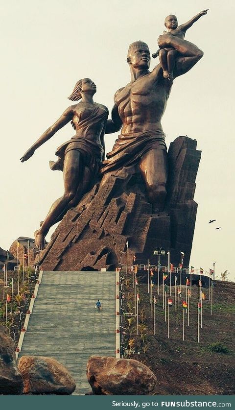 African Renaissance Monument in Dakar, Senegal