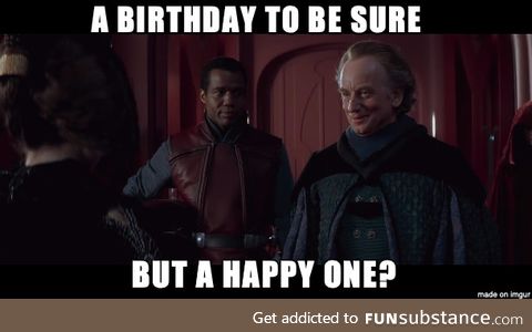 Being wished a happy birthday after turning 30