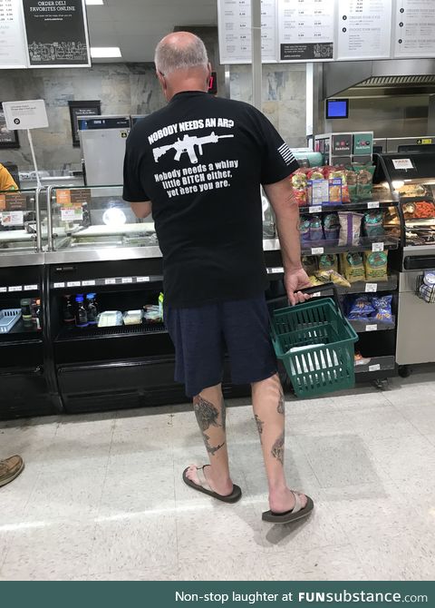 Ok grandpa, just cool your t*ts. Found in the wild in (of course) Florida