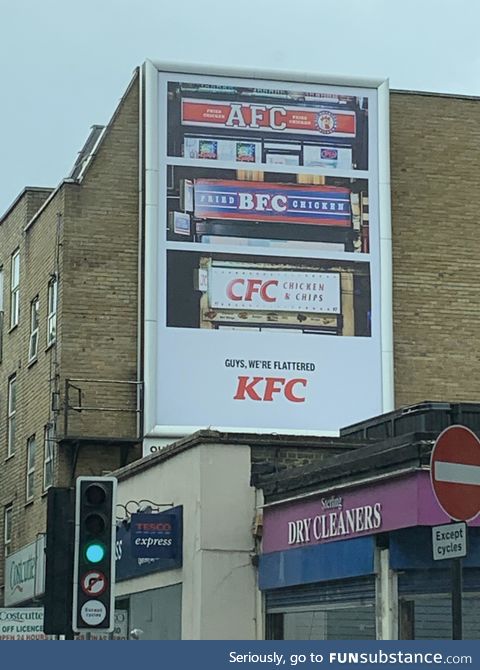Haha, good advertising KFC