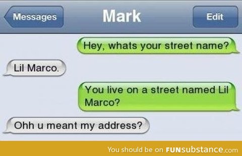 Street name