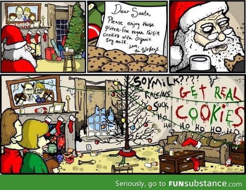 Santa hates vegans