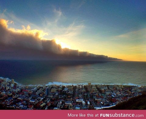 Cold front approaching cape town