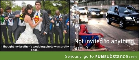 Superhero wedding
