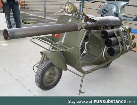 French designed Anti Tank Vespa, developed circa 1956