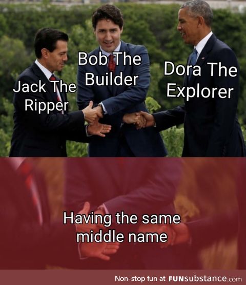 Having THE same middle name. Coincidence? I think NOT